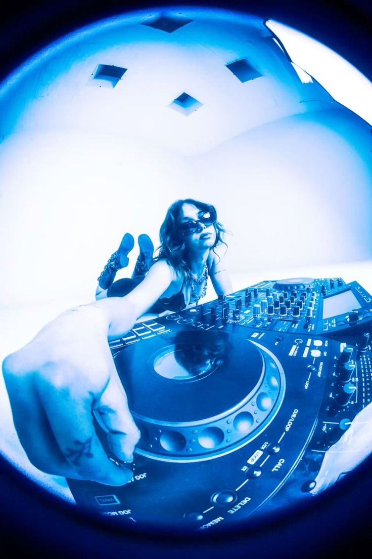 Party crowd enjoying music